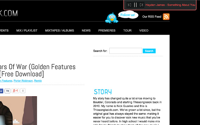 ThisSongIsSick Enhancer from Chrome web store to be run with OffiDocs Chromium online ThisSongIsSick Enhancer from Chrome web store to be run with OffiDocs Chromium online