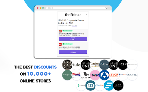 ThriftDealz Automatic Coupons Deals Finder from Chrome web store to be run with OffiDocs Chromium online ThriftDealz Automatic Coupons Deals Finder from Chrome web store to be run with OffiDocs Chromium online