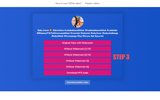 Tiktaklab TikTok Video Downloader from Chrome web store to be run with OffiDocs Chromium online Tiktaklab TikTok Video Downloader from Chrome web store to be run with OffiDocs Chromium online
