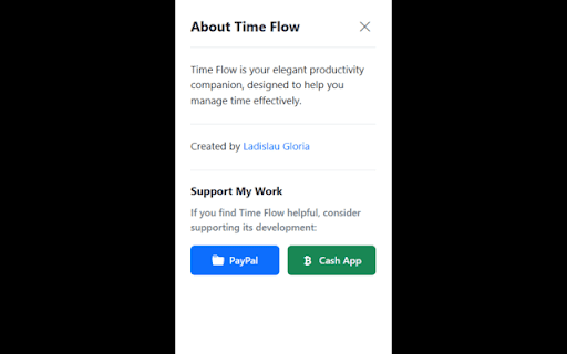 TimeFlow from Chrome web store to be run with OffiDocs Chromium online TimeFlow from Chrome web store to be run with OffiDocs Chromium online