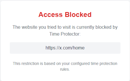 Time Protector from Chrome web store to be run with OffiDocs Chromium online Time Protector from Chrome web store to be run with OffiDocs Chromium online