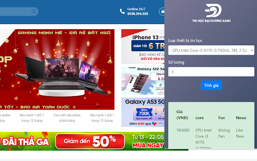 Tin Học Đại Dương Xanh from Chrome web store to be run with OffiDocs Chromium online Tin Học Đại Dương Xanh from Chrome web store to be run with OffiDocs Chromium online