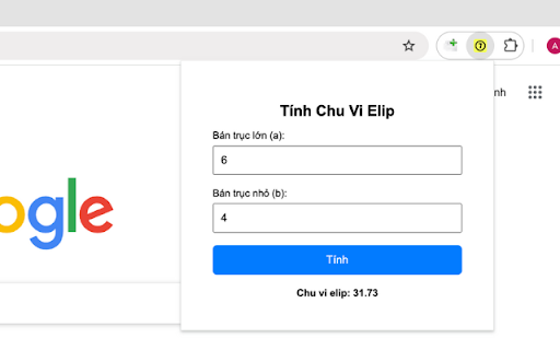 Tính độ dài đường elip 789club from Chrome web store to be run with OffiDocs Chromium online Tính độ dài đường elip 789club from Chrome web store to be run with OffiDocs Chromium online