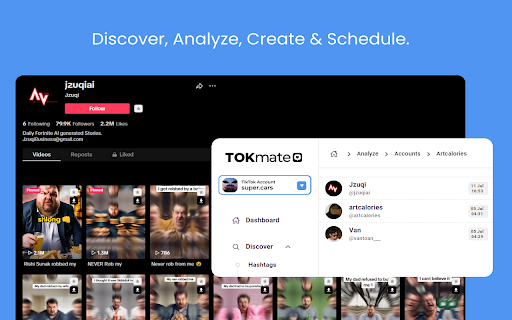 Tokmate from Chrome web store to be run with OffiDocs Chromium online Tokmate from Chrome web store to be run with OffiDocs Chromium online