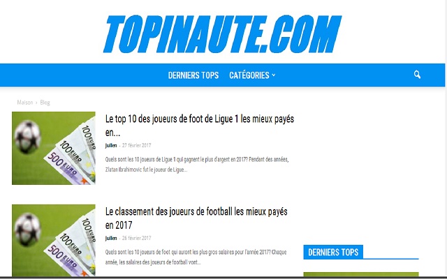 Topinaute.com: Classements et listes from Chrome web store to be run with OffiDocs Chromium online Topinaute.com: Classements et listes from Chrome web store to be run with OffiDocs Chromium online