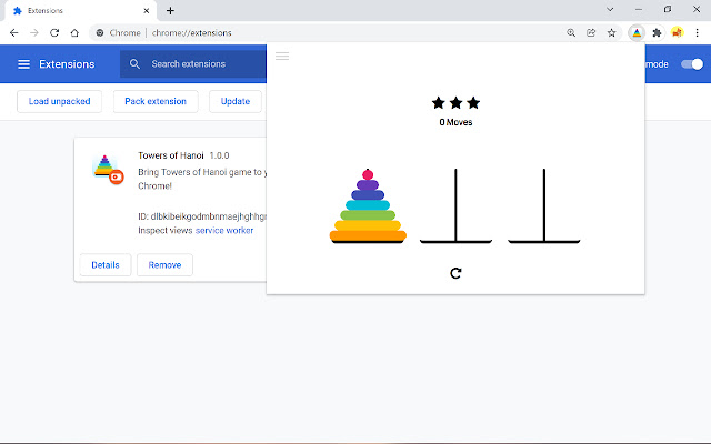 Towers of Hanoi from Chrome web store to be run with OffiDocs Chromium online Towers of Hanoi from Chrome web store to be run with OffiDocs Chromium online