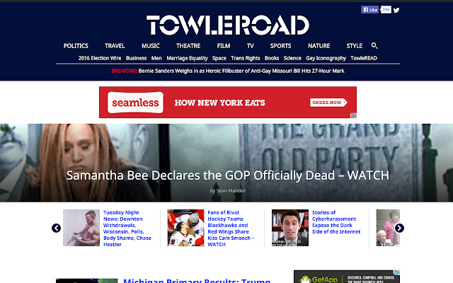 Towleroad Gay News, LGBT News from Chrome web store to be run with OffiDocs Chromium online Towleroad Gay News, LGBT News from Chrome web store to be run with OffiDocs Chromium online