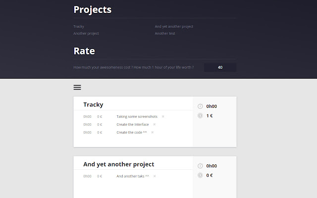 Tracky from Chrome web store to be run with OffiDocs Chromium online Tracky from Chrome web store to be run with OffiDocs Chromium online