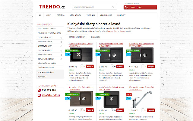 Trendo.cz kuchyňské dřezy a baterie levně from Chrome web store to be run with OffiDocs Chromium online Trendo.cz kuchyňské dřezy a baterie levně from Chrome web store to be run with OffiDocs Chromium online