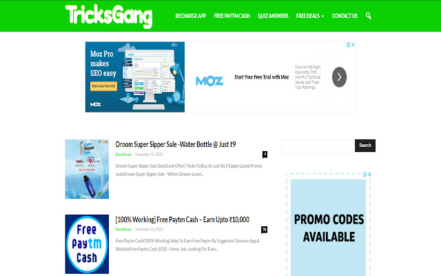 TricksGang Best Deals and Discount from Chrome web store to be run with OffiDocs Chromium online TricksGang Best Deals and Discount from Chrome web store to be run with OffiDocs Chromium online