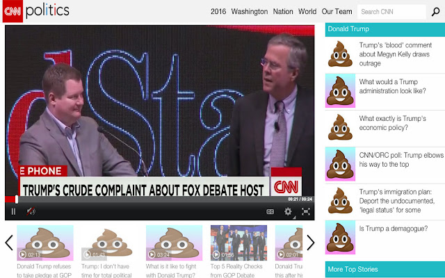 Trump2Poop from Chrome web store to be run with OffiDocs Chromium online Trump2Poop from Chrome web store to be run with OffiDocs Chromium online