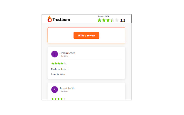 Trustburn from Chrome web store to be run with OffiDocs Chromium online Trustburn from Chrome web store to be run with OffiDocs Chromium online