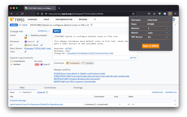 TYPO3 TDK GitPod Integration from Chrome web store to be run with OffiDocs Chromium online TYPO3 TDK GitPod Integration from Chrome web store to be run with OffiDocs Chromium online