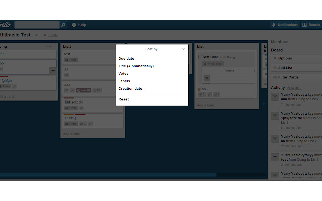 Ultimello, the features pack for Trello from Chrome web store to be run with OffiDocs Chromium online Ultimello, the features pack for Trello from Chrome web store to be run with OffiDocs Chromium online