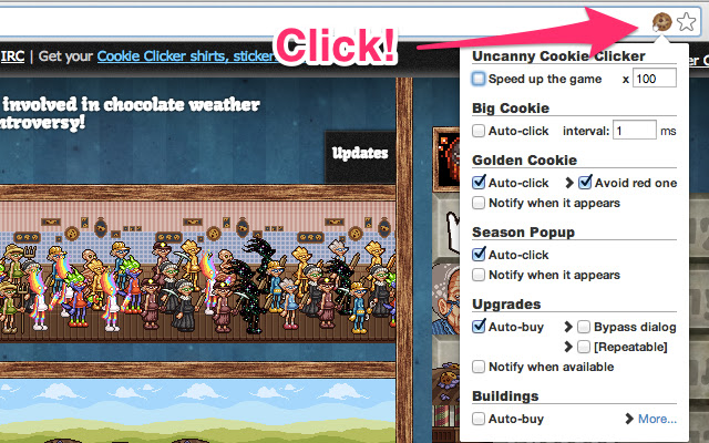 Uncanny Cookie Clicker from Chrome web store to be run with OffiDocs Chromium online Uncanny Cookie Clicker from Chrome web store to be run with OffiDocs Chromium online