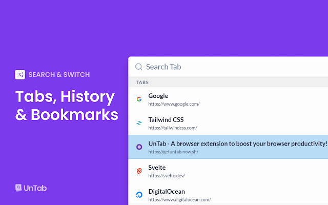 UnTab from Chrome web store to be run with OffiDocs Chromium online UnTab from Chrome web store to be run with OffiDocs Chromium online