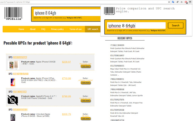 UPCZilla Search from Chrome web store to be run with OffiDocs Chromium online UPCZilla Search from Chrome web store to be run with OffiDocs Chromium online