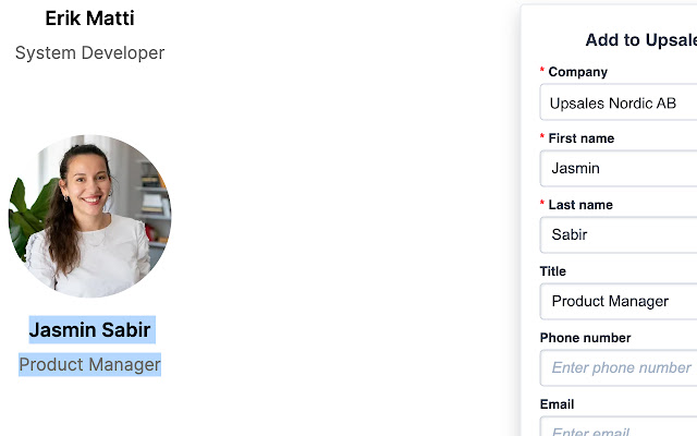 Upsales prospecting from Chrome web store to be run with OffiDocs Chromium online Upsales prospecting from Chrome web store to be run with OffiDocs Chromium online