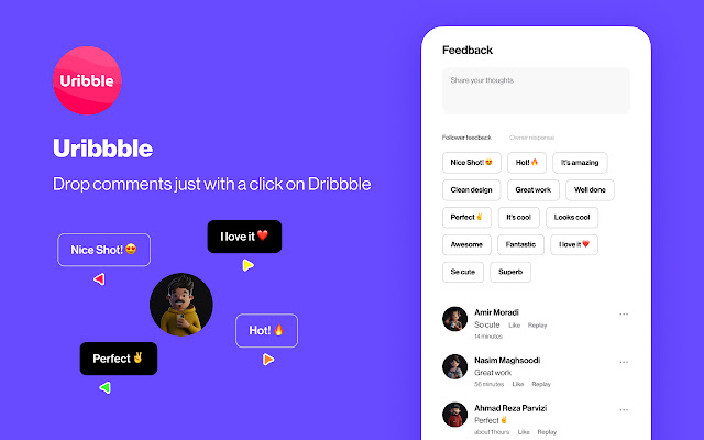Uribbble from Chrome web store to be run with OffiDocs Chromium online Uribbble from Chrome web store to be run with OffiDocs Chromium online