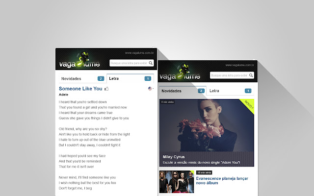 Vagalume from Chrome web store to be run with OffiDocs Chromium online Vagalume from Chrome web store to be run with OffiDocs Chromium online