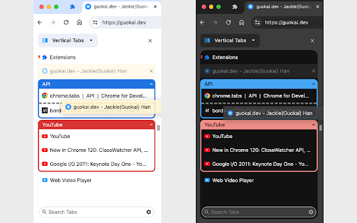 Vertical Tabs in Side Panel from Chrome web store to be run with OffiDocs Chromium online Vertical Tabs in Side Panel from Chrome web store to be run with OffiDocs Chromium online