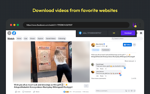 Video Downloader for U from Chrome web store to be run with OffiDocs Chromium online Video Downloader for U from Chrome web store to be run with OffiDocs Chromium online