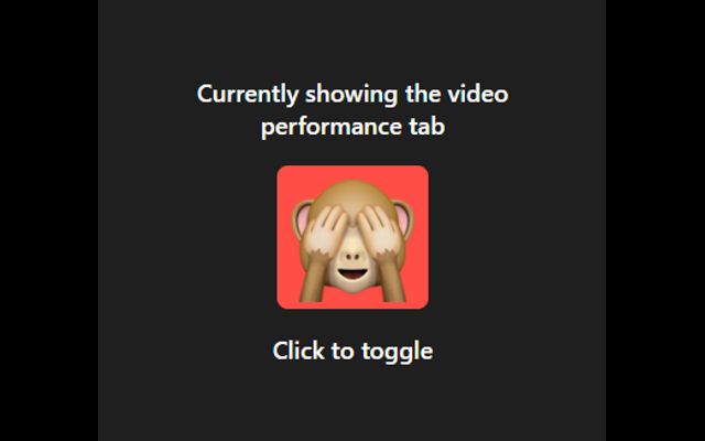 Video Performance Hider from Chrome web store to be run with OffiDocs Chromium online Video Performance Hider from Chrome web store to be run with OffiDocs Chromium online