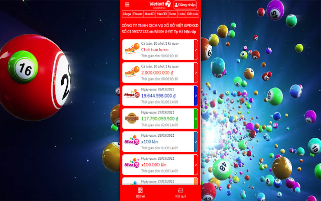 Vietlott Mobi from Chrome web store to be run with OffiDocs Chromium online Vietlott Mobi from Chrome web store to be run with OffiDocs Chromium online