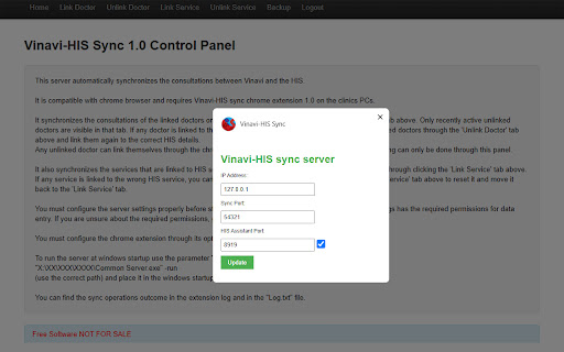 Vinavi HIS Sync from Chrome web store to be run with OffiDocs Chromium online Vinavi HIS Sync from Chrome web store to be run with OffiDocs Chromium online