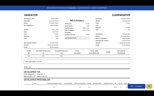 Vizualizare e Factura by Colete Online from Chrome web store to be run with OffiDocs Chromium online Vizualizare e Factura by Colete Online from Chrome web store to be run with OffiDocs Chromium online