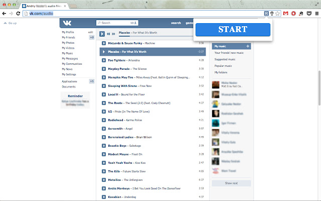 VK Music Remote Server from Chrome web store to be run with OffiDocs Chromium online VK Music Remote Server from Chrome web store to be run with OffiDocs Chromium online