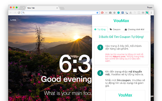 VouMax from Chrome web store to be run with OffiDocs Chromium online VouMax from Chrome web store to be run with OffiDocs Chromium online