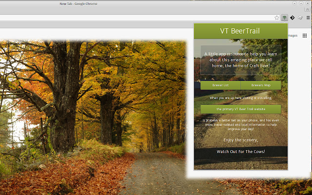 VT Beer Trail from Chrome web store to be run with OffiDocs Chromium online VT Beer Trail from Chrome web store to be run with OffiDocs Chromium online