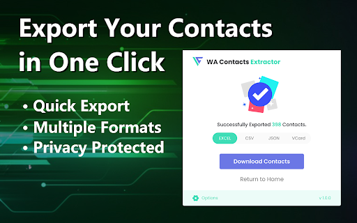 WA Contacts Extractor Group Number Download | wa contacts extractor.com from Chrome web store to be run with OffiDocs Chromium online WA Contacts Extractor Group Number Download | wa contacts extractor.com from Chrome web store to be run with OffiDocs Chromium online
