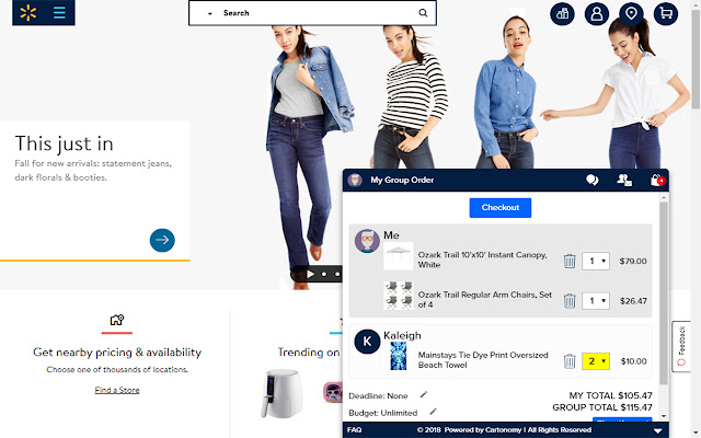 Walmart Group Shopping from Chrome web store to be run with OffiDocs Chromium online Walmart Group Shopping from Chrome web store to be run with OffiDocs Chromium online