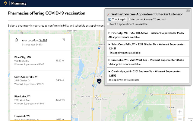 walmart vaccine appointment checker extension from Chrome web store to be run with OffiDocs Chromium online walmart vaccine appointment checker extension from Chrome web store to be run with OffiDocs Chromium online
