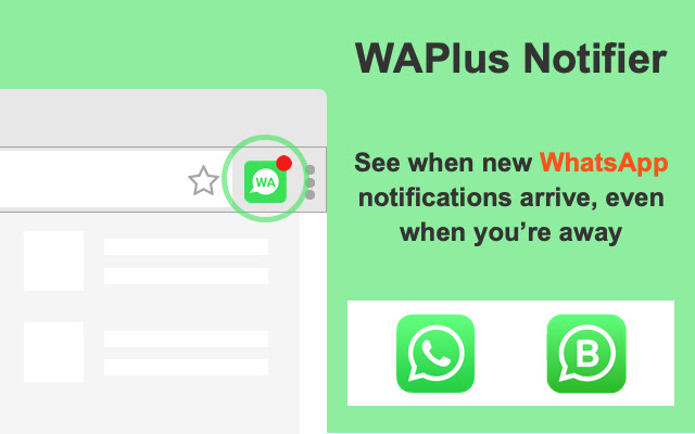 WAPlus Notifier for WhatsApp Web from Chrome web store to be run with OffiDocs Chromium online WAPlus Notifier for WhatsApp Web from Chrome web store to be run with OffiDocs Chromium online