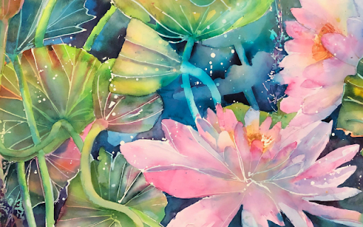 Watercolor Lotus Flowers from Chrome web store to be run with OffiDocs Chromium online Watercolor Lotus Flowers from Chrome web store to be run with OffiDocs Chromium online