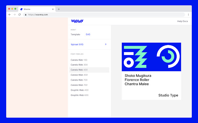 Wavma Font Explorer from Chrome web store to be run with OffiDocs Chromium online Wavma Font Explorer from Chrome web store to be run with OffiDocs Chromium online