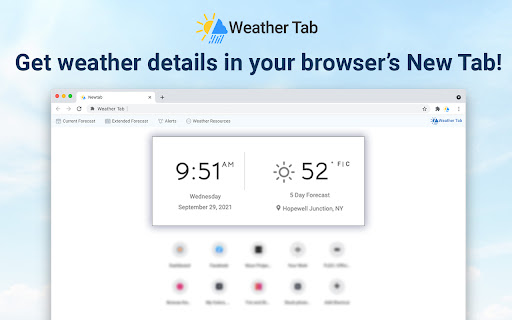 Weather Tab from Chrome web store to be run with OffiDocs Chromium online Weather Tab from Chrome web store to be run with OffiDocs Chromium online