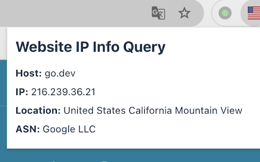 Website IP Info Query from Chrome web store to be run with OffiDocs Chromium online Website IP Info Query from Chrome web store to be run with OffiDocs Chromium online