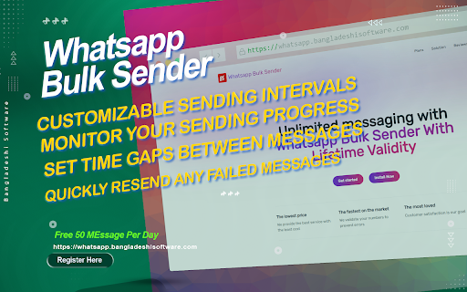 Whatsapp Bulk Sender from Chrome web store to be run with OffiDocs Chromium online Whatsapp Bulk Sender from Chrome web store to be run with OffiDocs Chromium online