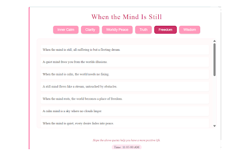When the Mind Is Still from Chrome web store to be run with OffiDocs Chromium online When the Mind Is Still from Chrome web store to be run with OffiDocs Chromium online