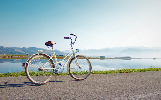 White bicycle on the road next from Chrome web store to be run with OffiDocs Chromium online White bicycle on the road next from Chrome web store to be run with OffiDocs Chromium online