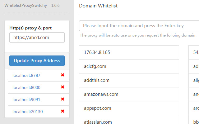 WhitelistProxyAutoSwitchy from Chrome web store to be run with OffiDocs Chromium online WhitelistProxyAutoSwitchy from Chrome web store to be run with OffiDocs Chromium online