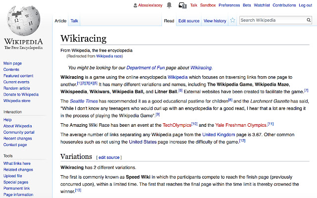 Wikipedia Race from Chrome web store to be run with OffiDocs Chromium online Wikipedia Race from Chrome web store to be run with OffiDocs Chromium online