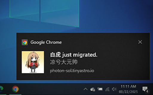 Windows Alerts for Photon from Chrome web store to be run with OffiDocs Chromium online Windows Alerts for Photon from Chrome web store to be run with OffiDocs Chromium online