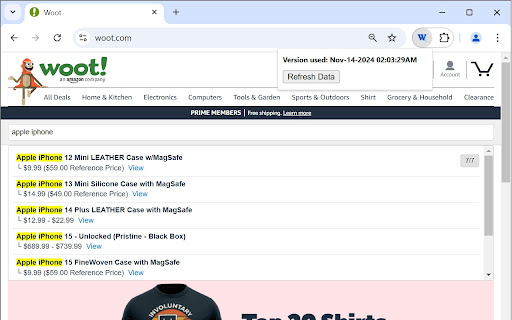 Woot.com Search Extension from Chrome web store to be run with OffiDocs Chromium online Woot.com Search Extension from Chrome web store to be run with OffiDocs Chromium online