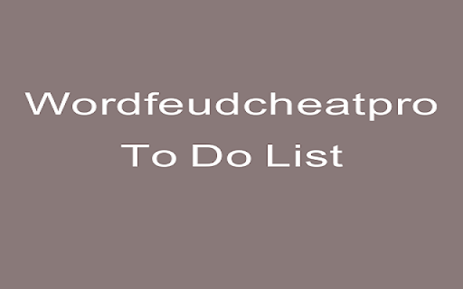 Wordfeudcheatpro To Do List from Chrome web store to be run with OffiDocs Chromium online Wordfeudcheatpro To Do List from Chrome web store to be run with OffiDocs Chromium online