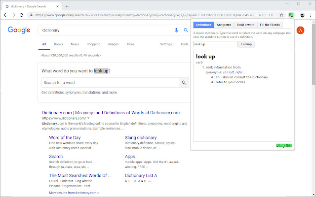 Wordino Dictionary Tools from Chrome web store to be run with OffiDocs Chromium online Wordino Dictionary Tools from Chrome web store to be run with OffiDocs Chromium online